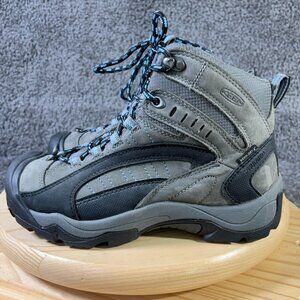 Keen Hiking Boots Revel Gargoyle Womens Size 9 Leather Waterproof Outdoor Trail